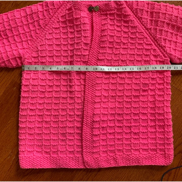Homemade pink sweater, size Med - Picture 7 of 9